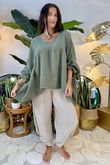 Made in Italy Santos Artist Smock Moss /9 =